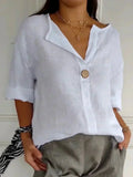 Zamma | Camisa holgada con cuello en V