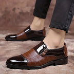 Durán | Mocasín con cremallera y doble textura