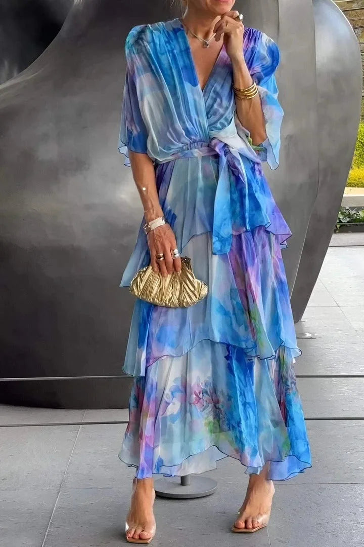 Cassia | Elegante vestido de gasa
