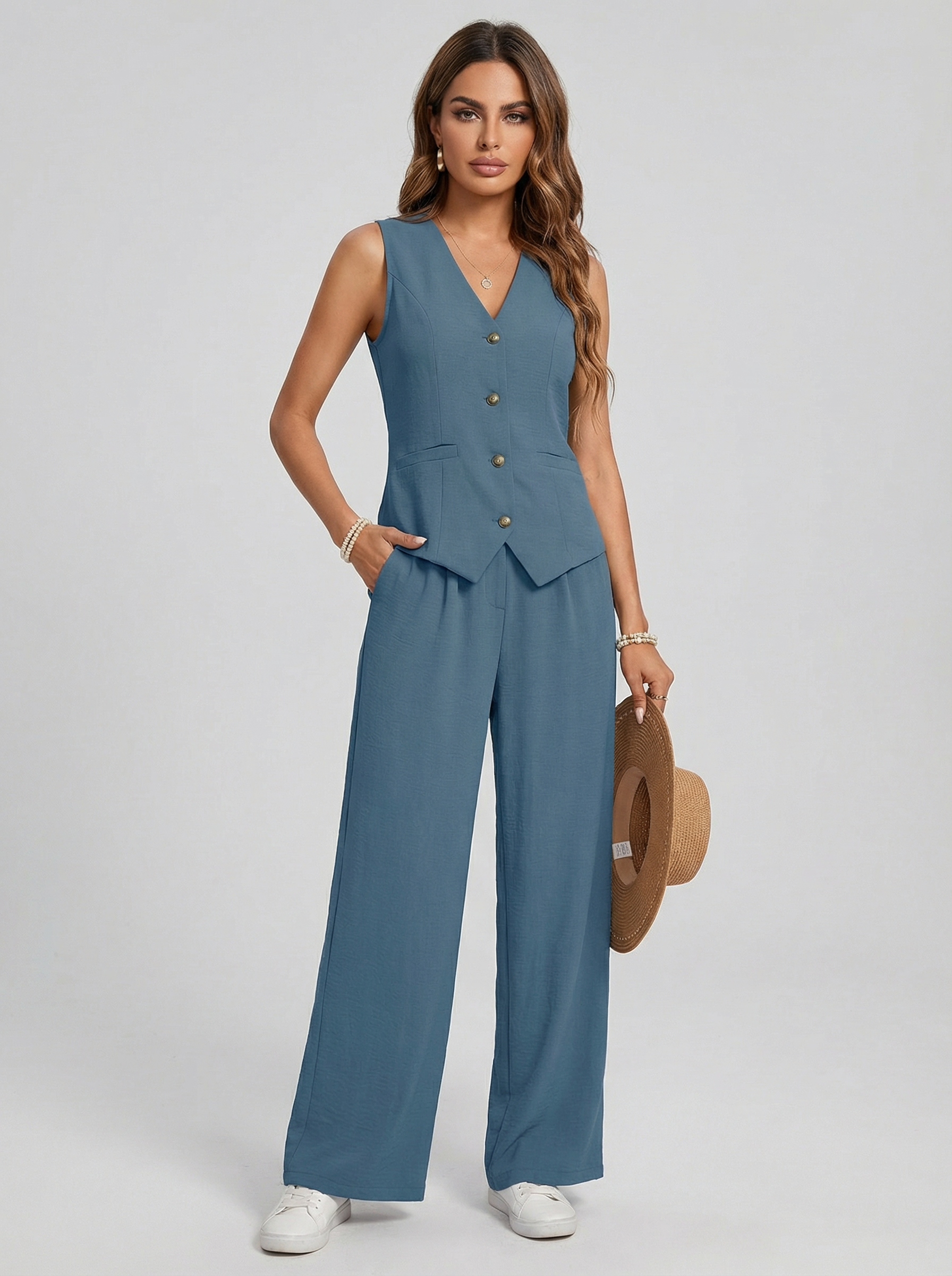 Sofía | Conjunto de chaleco y pantalones