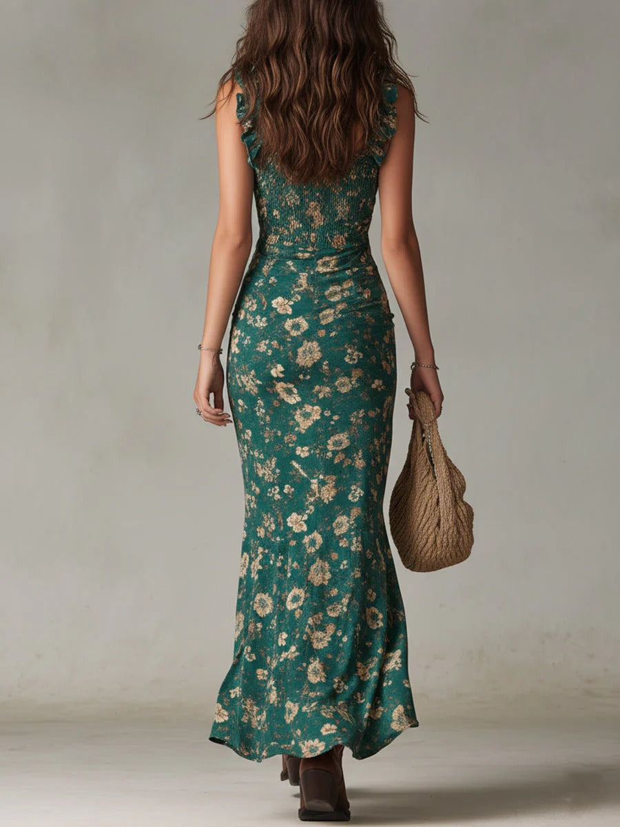 Mika | Vestido largo boho retro