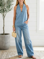 Ivy™ | Conjunto de dos piezas de denim vintage