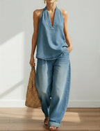 Ivy™ | Conjunto de dos piezas de denim vintage