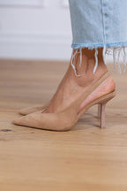Malena | Zapatos de tacón bajo en color nude