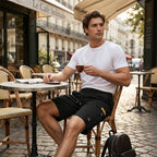 Damián | Pantalones cortos cargo informales para hombre con cordón ajustable