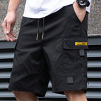 Damián | Pantalones cortos cargo informales para hombre con cordón ajustable