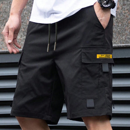 Damián | Pantalones cortos cargo informales para hombre con cordón ajustable