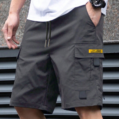 Damián | Pantalones cortos cargo informales para hombre con cordón ajustable