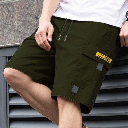 Damián | Pantalones cortos cargo informales para hombre con cordón ajustable