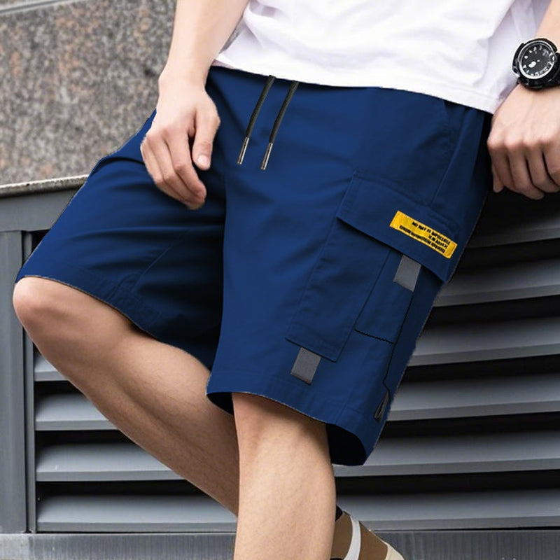 Damián | Pantalones cortos cargo informales para hombre con cordón ajustable