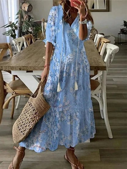 Luna | Vestido midi de estilo bohemio sin esfuerzo